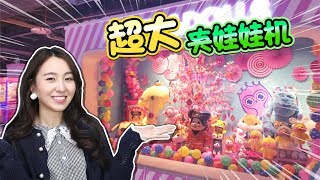 挑戰超大粉紅夾娃娃起重機啦！小伶玩具 | Xiaoling toys