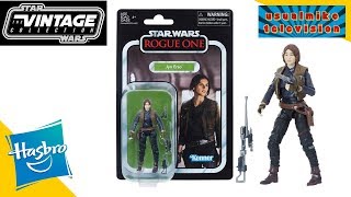 STAR WARS THE VINTAGE COLLECTION JYN ERSO ROGUE ONE ACTION FIGURE REVIEW