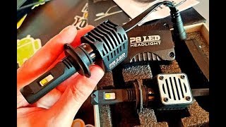 Это Жесть! Самые Яркие LED Лампы в Ближний Свет 10000LM 80 Вт AcooSun чипы Philips H7