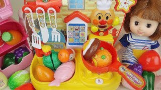 Baby doll and kitchen cooking food toys play