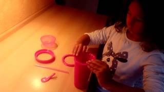 Slush Eis Becher zusammenbauen