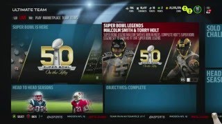 New Super Bowl Legends! 95 Malcolm Smith! 97 Torry Holt! ::-XBOX ONE Madden 16 Ultimate Team