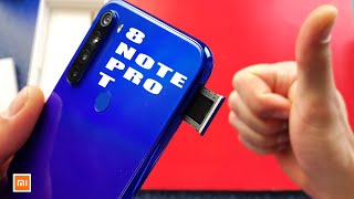 redmi note 8 pro как вставить сим карту, redmi note 8t как установить sim.