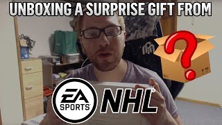 UNBOXING A SURPRISE GIFT FROM EA NHL?!?!?