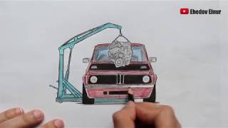 Как нарисовать машину легко