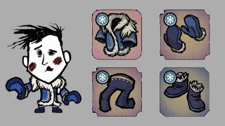 Aged Frost Robe, Gloves, Trousers and Valenki [Dont Starve Together Snowfallen Sets]