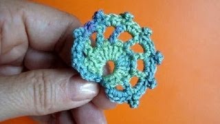 Листики Ирландское кружево Урок315 Irich lace crochet leaf pattern for free