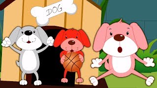 Пять маленьких щенков | потешки для детей | Song For Toddlers | Baby Music | Five Little Puppies