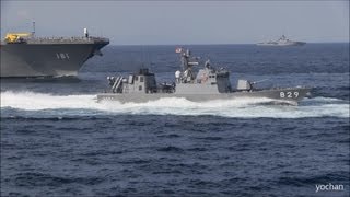 Missile boats.High speed Pass.Fleet Review "Naval Review"
