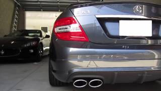 БИТВА ВЫХЛОПА Mercedes C63 AMG VS Maserati Granturismo S