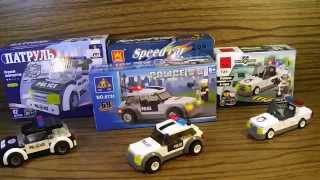 Сравнение Lego совместимых Ausini Wange Kazi Enlingten Сравнение полицейских машин