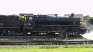 (HD)42968 Stanier Mogul Departs Kidderminster 9th August 2009