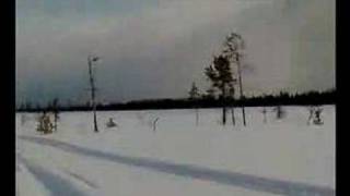 The Crazy Snowmobile Race
