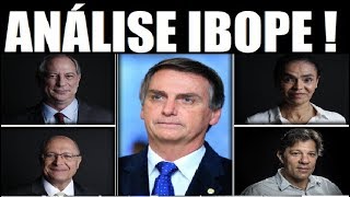 Análise Pesquisa IBOPE para presidente 2018 por sexo, idade e escolaridade! Bolsonaro lidera tudo