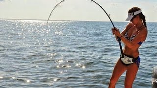Hot Women Fishing With Rod