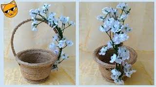 Корзиночка из джута.