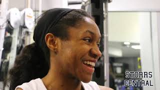 UConn Women's Basketball Postgame (Cincinnati) - Crystal Dangerfield