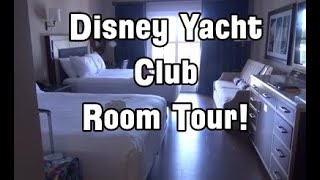 Disney Yacht Club Garden View Renovated Room Tour 2019