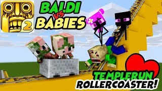 MONSTER SCHOOL : FUNNY ROLLER COASTER SLIDE - Funny Minecraft Animation