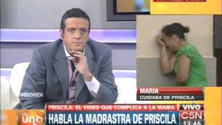 C5N -  POLICIALES:  PRISCILA EL VIDEO QUE COMPLICA A LA MAMA