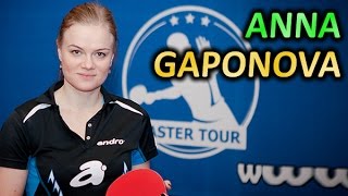 Gaponova Ganna FH attack МСМК Анна Гапонова: плоский удар и топсудар справа, настольный теннис