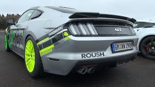 Ford Mustang GT Roush Performance Stage 2 - Revs & Drag Racing!