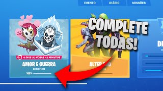 Complete TODAS AS MISSÕES "Amor e Guerra" com ESSE BUG no FORTNITE!