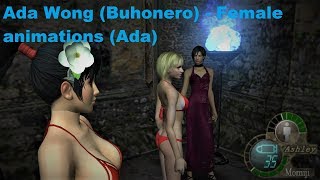 Ada Wong (Buhonero) - Female animations (Ada Wong) for the peddler / Resident Evil 4