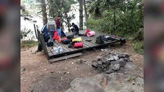 Levantamiento del campamento Laguna de Busa