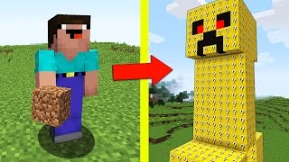 НУБ ПРОТИВ КРИПЕР ИЗ ЛАКИ БЛОКОВ В МАЙНКРАФТ 2 ! ТРОЛЛИНГ НУБА В MINECRAFT Мультик