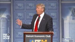 Watch Donald Trump's full speech on economic policy