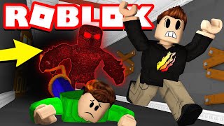 CAN MY 12 YEAR OLD LITTLE BROTHER ESCAPE THE BEAST?! (Roblox Flee The Facility)