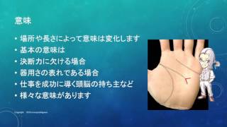 頭脳線が分かれている