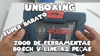 Unboxing Jogo de Ferramentas Bosch "41 peças" Preço de banana na Amazon