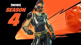 FORTNITE NEW STEELSIGHT SKIN GAMEPLAY + SEASON 4 SOON! (FORTNITE NEW UPDATE)