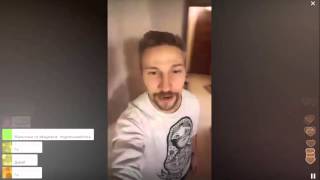 Костя Павлов в перископе (periscope) показывает финты на сигвей