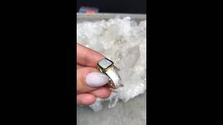 Australian opal silver ring code 11752 / Серебряное кольцо с австралийский опалом