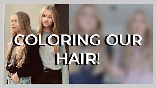 COLORING OUR HAIR! - izaandelle