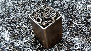 Damascus steel from Grover washers - blade