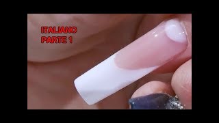 Unghie Acriliche da Competizione Vincenti, Bianco e Rosa da Competizione Parte 1