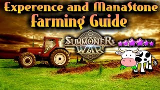 F2PG Summoners War - Mana Stone and Experience Farming Guide How to get fast six star monsters!