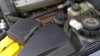 Opel omega b   свист под капотом.