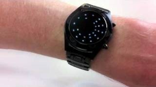 S-Mode Oberon Black White LED Watch From Tokyoflash Japan