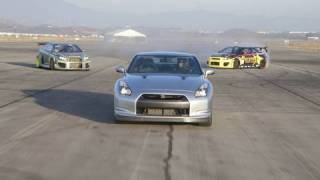 Nissan GT-R vs. Scion tC Drift Cars