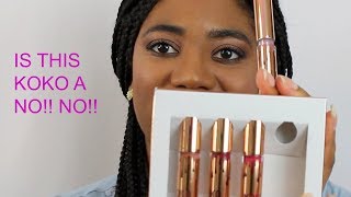 KYLIE COSMETICS KOKO KOLLECTION ON DARK SKIN (THE ORIGINAL LIPSTICK SET)