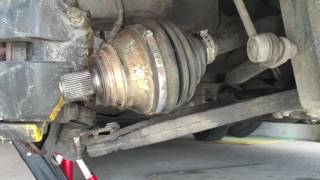 VW Touran + Octavia II removal axle shaft and cv boot