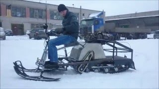 Мотобуксировщик "POMOR-650" с реверс редуктором