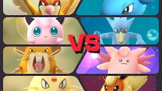 Pokémon GO Gym Battles Level 4 Gym Jigglypuff Persian Pidgeot Golduck Raticate Lapras & more