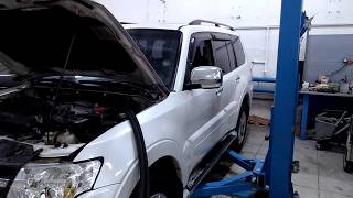 Mitsubishi Pajero "промывка печки"