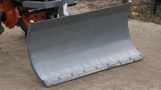 Работаем отвалом на мотоблоке салют 100